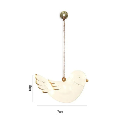Christmas Hanging Decoration Nordic Angel Cartoon Soldiers Ornaments Double Sided Iron Art Tree Dro 39