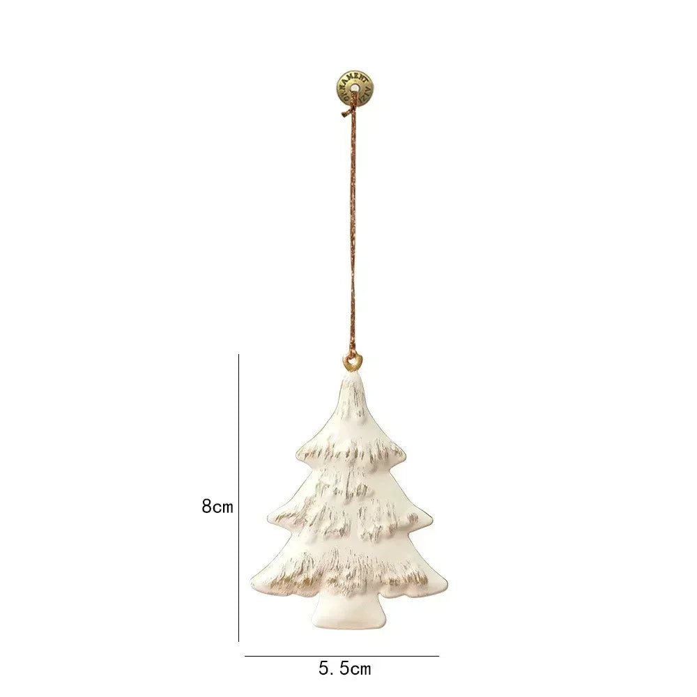 Christmas Hanging Decoration Nordic Angel Cartoon Soldiers Ornaments Double Sided Iron Art Tree Dro 42