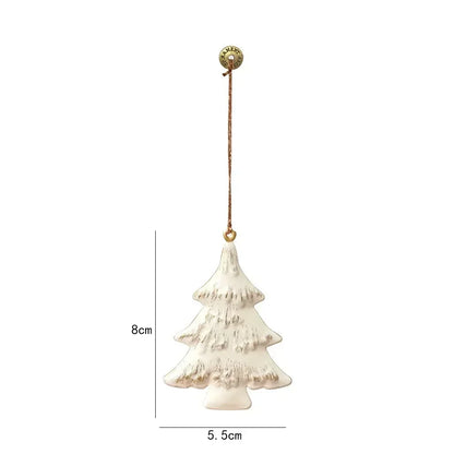 Christmas Hanging Decoration Nordic Angel Cartoon Soldiers Ornaments Double Sided Iron Art Tree Dro 42