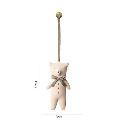 Christmas Hanging Decoration Nordic Angel Cartoon Soldiers Ornaments Double Sided Iron Art Tree Dro 44