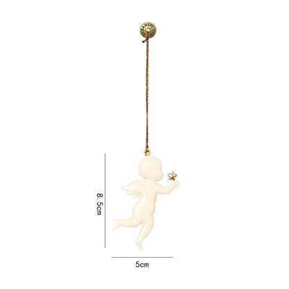 Christmas Hanging Decoration Nordic Angel Cartoon Soldiers Ornaments Double Sided Iron Art Tree Dro 47