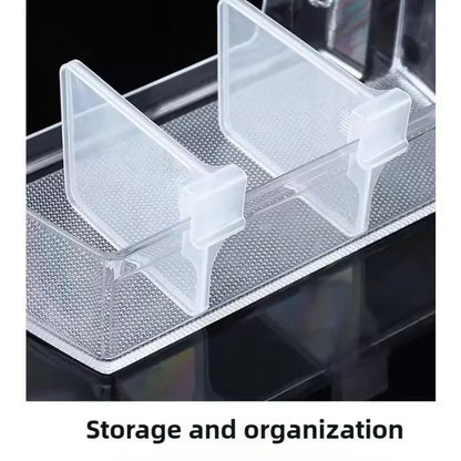 Refrigerator SnapOn Shelf Dividers 4Pack  Organiser Rack For Eggs Bottles  Kitchen Fridge Storage 2