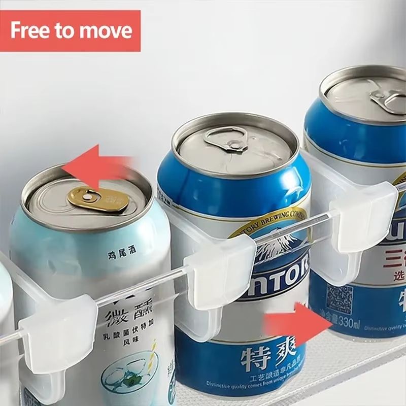 Refrigerator SnapOn Shelf Dividers 4Pack  Organiser Rack For Eggs Bottles  Kitchen Fridge Storage 3