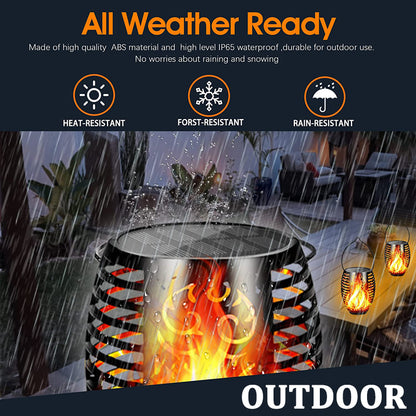 LED Outdoor Solar Torch Lights Waterproof Garden Patio Lights Flickering Dancing Flame Lamp For Yar