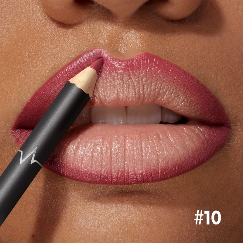 Red Contour Tint Lipliner Pencil Waterproof Matte Long Lasting Lipstick Moisturising Lips Makeup No 15