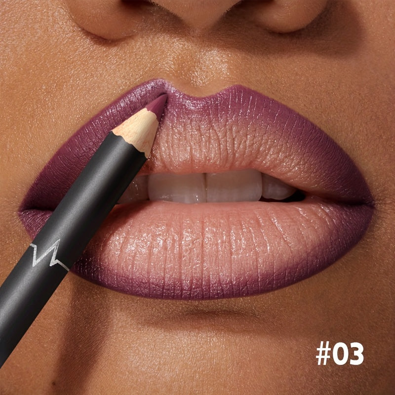 Red Contour Tint Lipliner Pencil Waterproof Matte Long Lasting Lipstick Moisturising Lips Makeup No 8