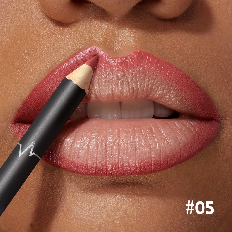 Red Contour Tint Lipliner Pencil Waterproof Matte Long Lasting Lipstick Moisturising Lips Makeup No 10