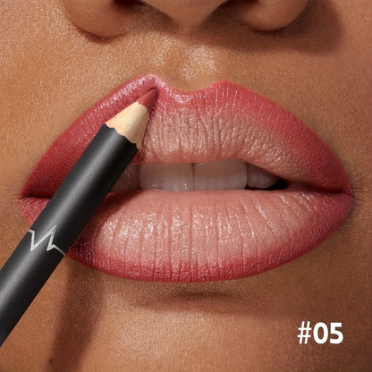 Red Contour Tint Lipliner Pencil Waterproof Matte Long Lasting Lipstick Moisturising Lips Makeup No 10