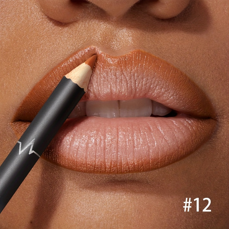 Red Contour Tint Lipliner Pencil Waterproof Matte Long Lasting Lipstick Moisturising Lips Makeup No 17