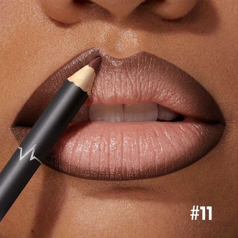 Red Contour Tint Lipliner Pencil Waterproof Matte Long Lasting Lipstick Moisturising Lips Makeup No 16