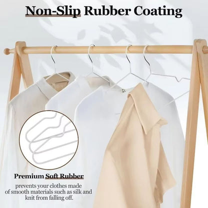 Premium Metal NonSlip Traceless Clothes Hangers  Durable SpaceSaving Organiser 10Pack 2