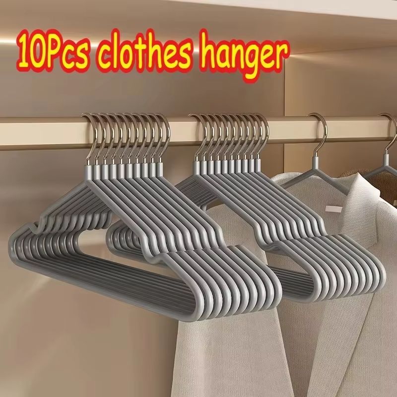 Premium Metal NonSlip Traceless Clothes Hangers  Durable SpaceSaving Organiser 10Pack 6