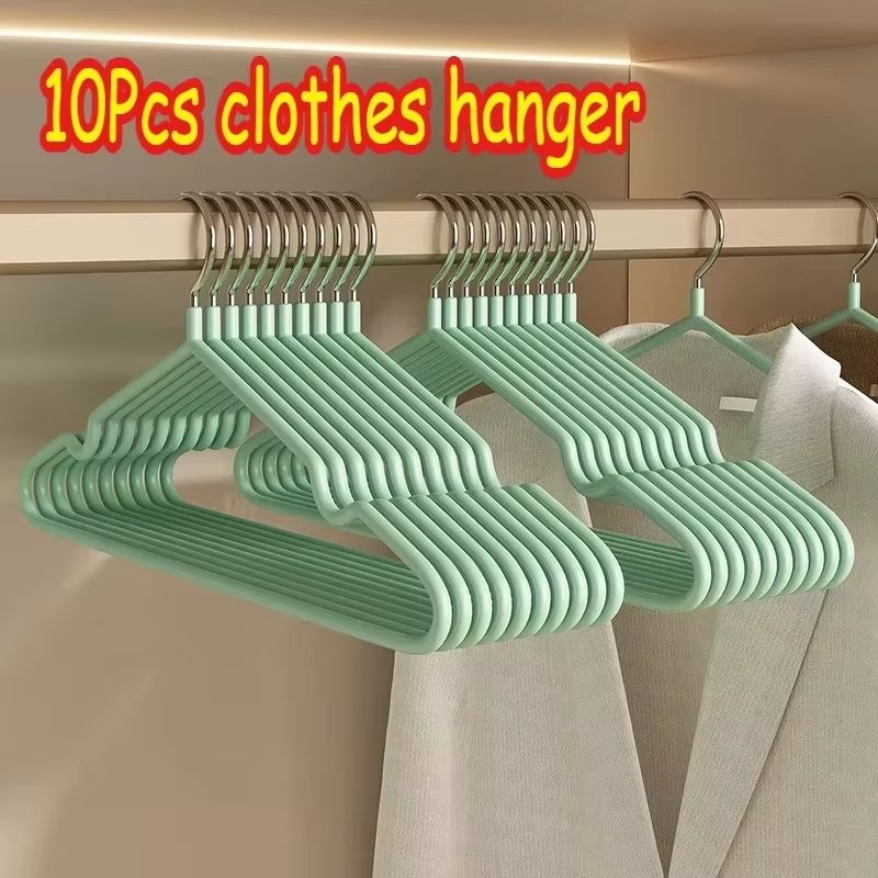 Premium Metal NonSlip Traceless Clothes Hangers  Durable SpaceSaving Organiser 10Pack 8