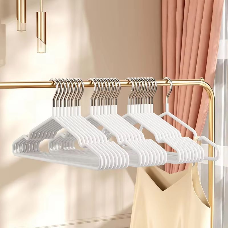 Premium Metal Traceless NonSlip Clothes Hangers 10Pack  SpaceSaving Metal Hangars For Closet Organi 2