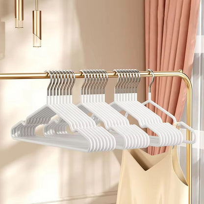 Premium Metal Traceless NonSlip Clothes Hangers 10Pack  SpaceSaving Metal Hangars For Closet Organi 2