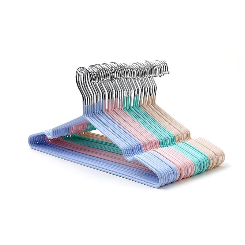 Premium Metal Traceless NonSlip Clothes Hangers 10Pack  SpaceSaving Metal Hangars For Closet Organi 3