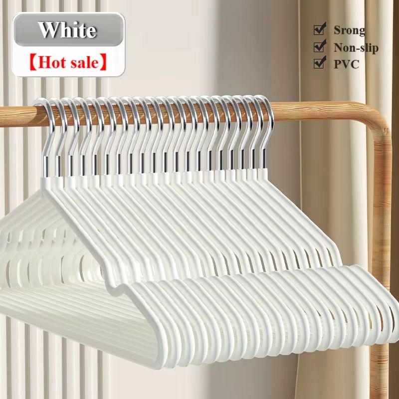 Premium Metal Traceless NonSlip Clothes Hangers 10Pack  SpaceSaving Metal Hangars For Closet Organi 5