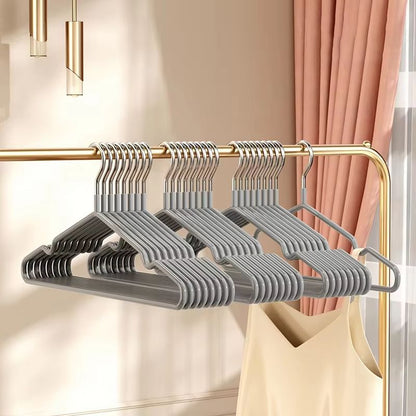 Premium Metal Traceless NonSlip Clothes Hangers 10Pack  SpaceSaving Metal Hangars For Closet Organi 8