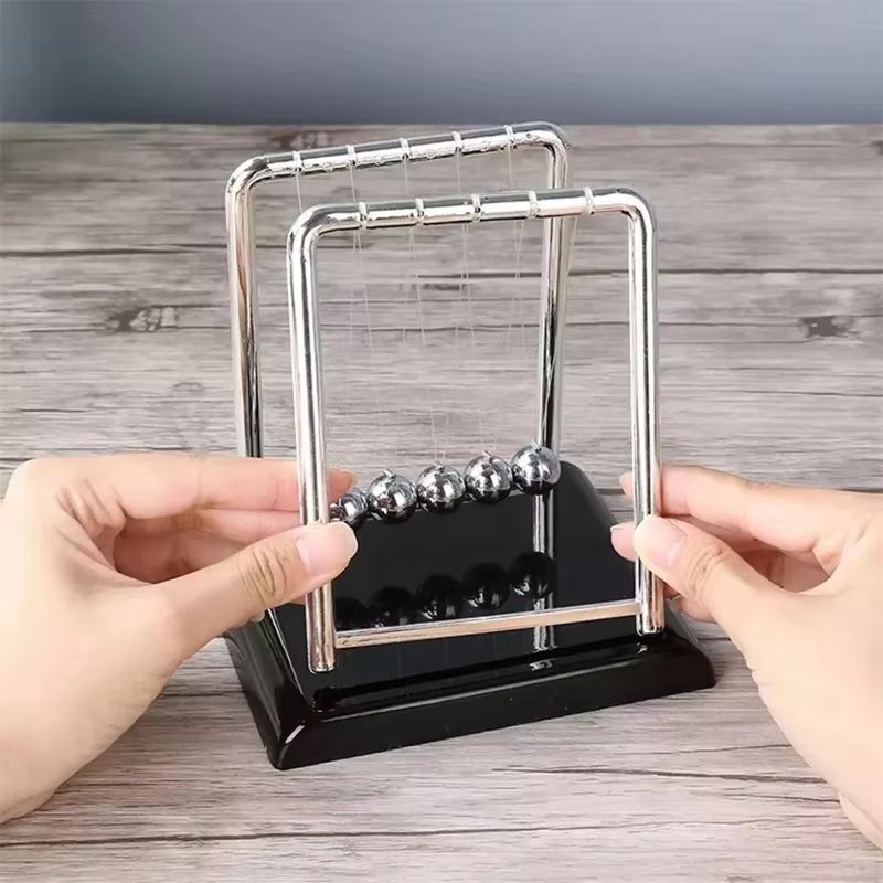 Executive Newtons Cradle Balance Toy  Steel Pendulum Balls For Desk HomeOffice  Learning Decor 2