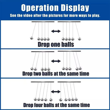 Executive Newtons Cradle Balance Toy  Steel Pendulum Balls For Desk HomeOffice  Learning Decor 3
