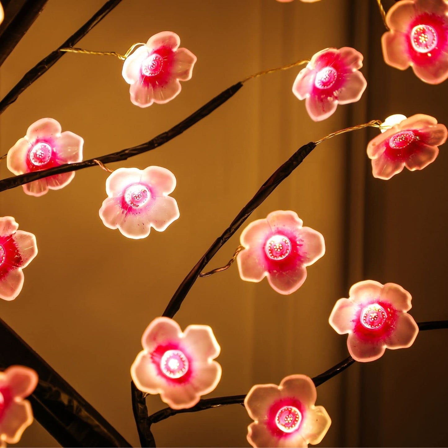 Touch Switch Table Tree Night Light USB Battery Powered Desktop Tree LED Lamp Artificial Bonsai Che 4