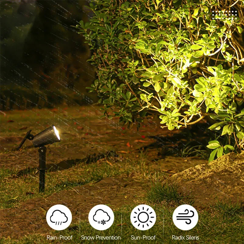 Solar Garden Lights, LED Spotlights, Outdoor Waterproof Lighting, Landscape Pathway Lawn Lamp