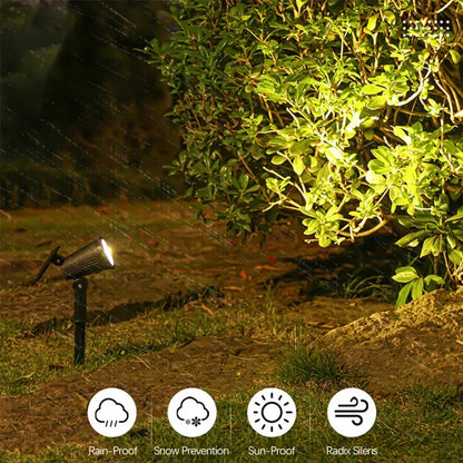 Solar Garden Lights, LED Spotlights, Outdoor Waterproof Lighting, Landscape Pathway Lawn Lamp