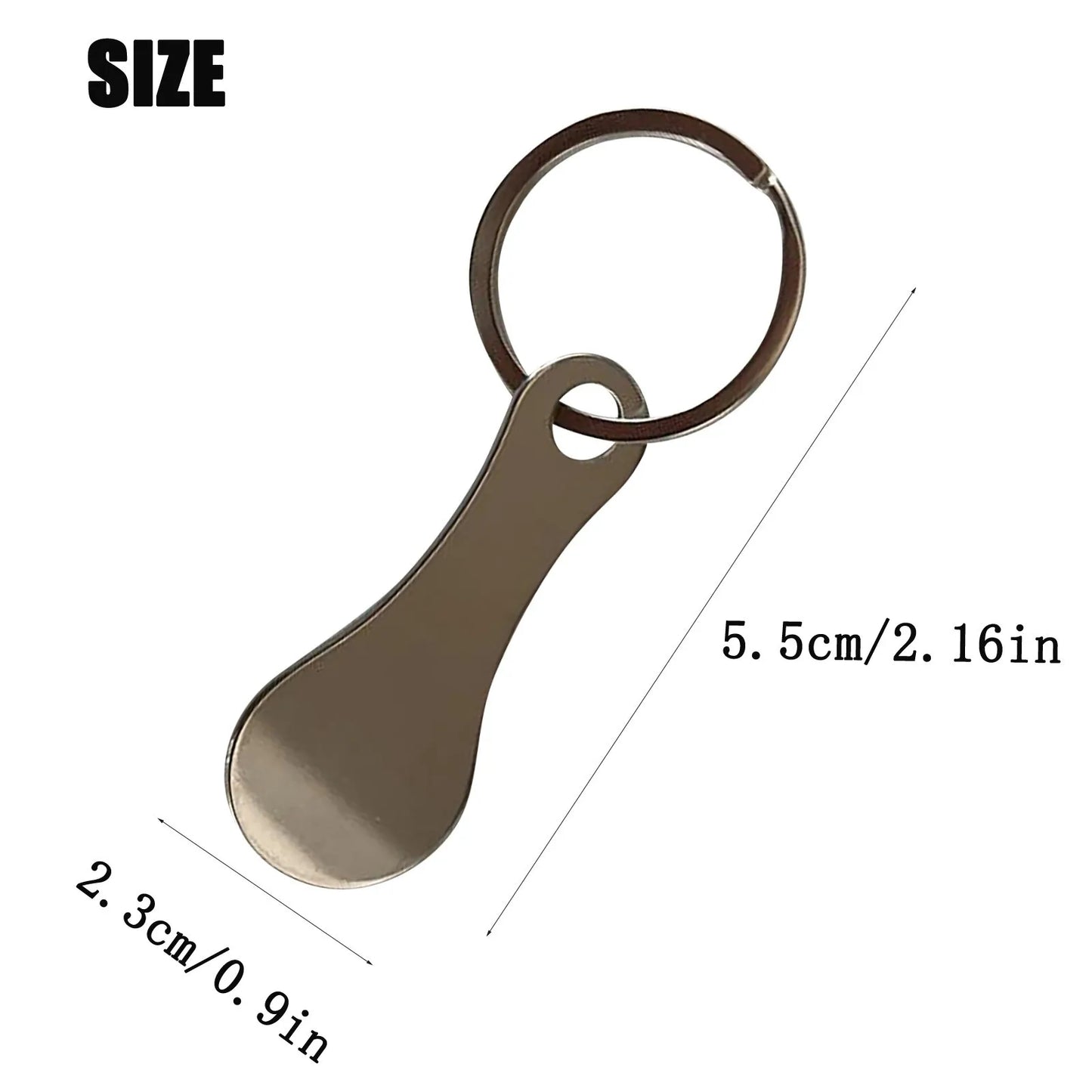 Unisex Gift Keyrings Decorations, Aluminum Alloy Key Ring, Shopping Cart and Grocery Trolley Tokens