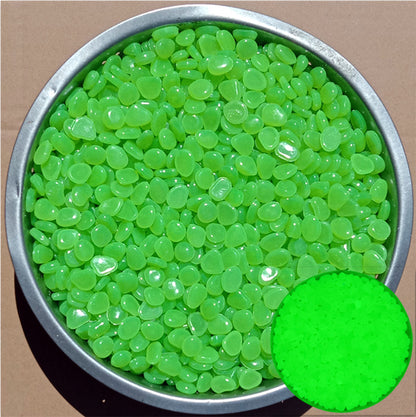 Glow In The Dark Garden Pebbles, Decorative Luminous Stones, DIY Fairy Garden Rocks, Yard and Walkway Decor