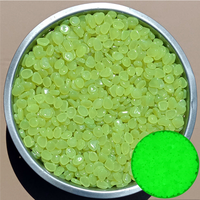Glow In The Dark Garden Pebbles, Decorative Luminous Stones, DIY Fairy Garden Rocks, Yard and Walkway Decor
