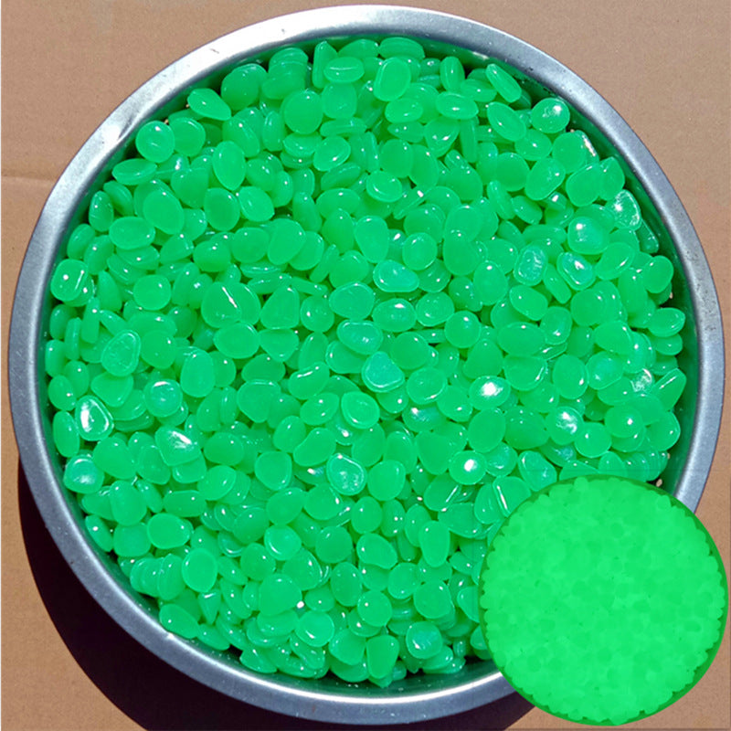 Glow In The Dark Garden Pebbles, Decorative Luminous Stones, DIY Fairy Garden Rocks, Yard and Walkway Decor