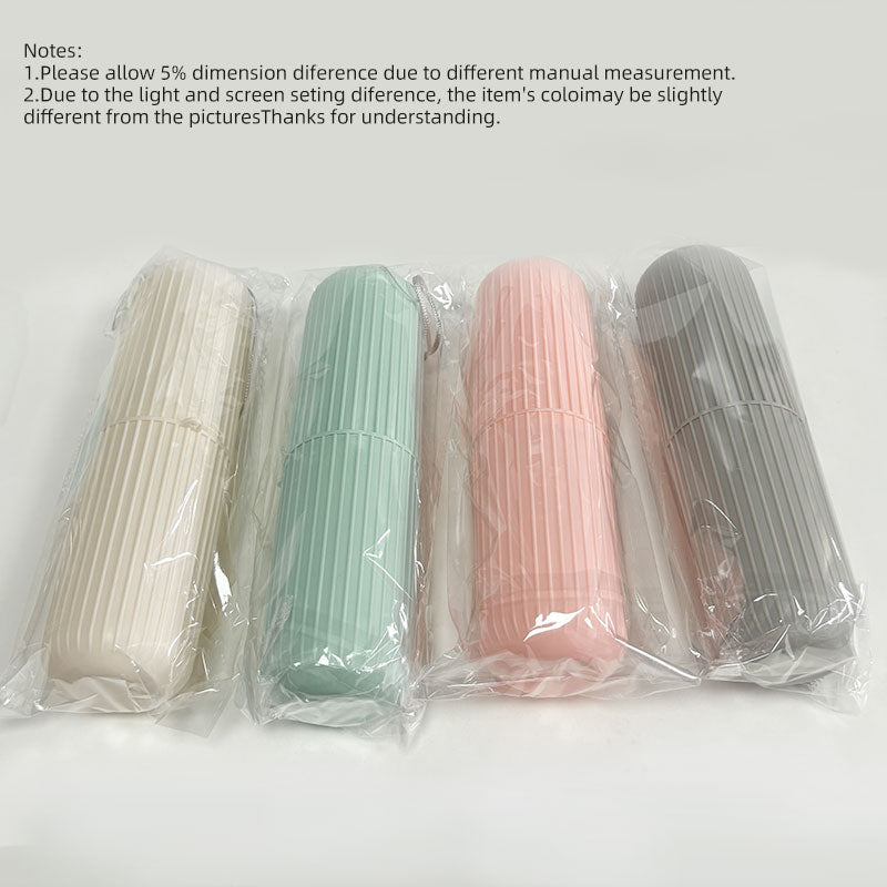 Toothpaste Storage Organizer, Portable Toothbrush Holder, Travel Cup Case for Toiletries