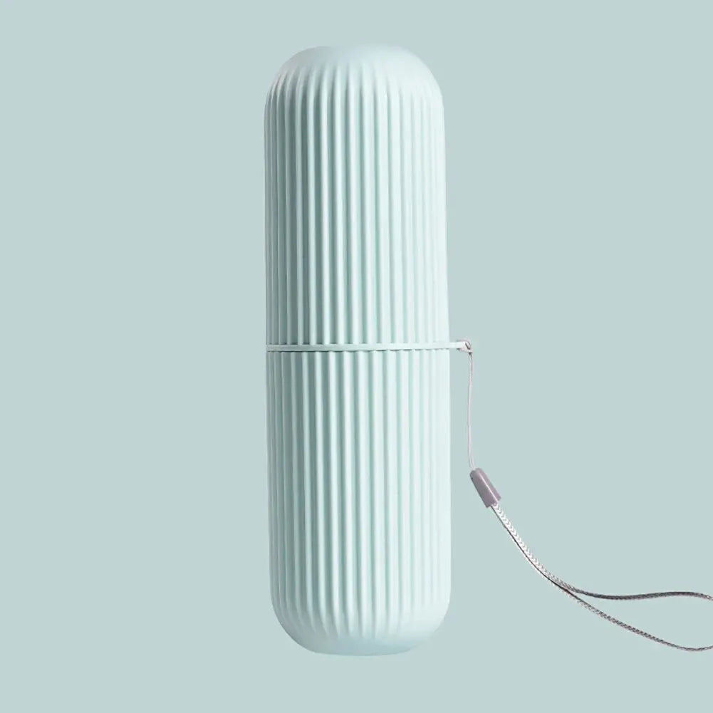 Toothpaste Storage Organizer, Portable Toothbrush Holder, Travel Cup Case for Toiletries