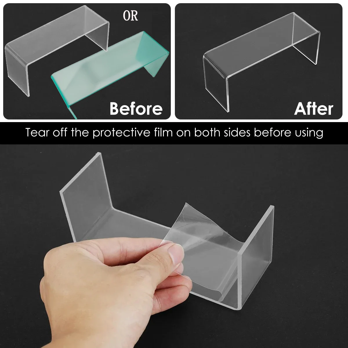 Multifunctional Transparent Acrylic Display Stand Mini Model Storage Rack Perfume Doll Jewelry Orga 3