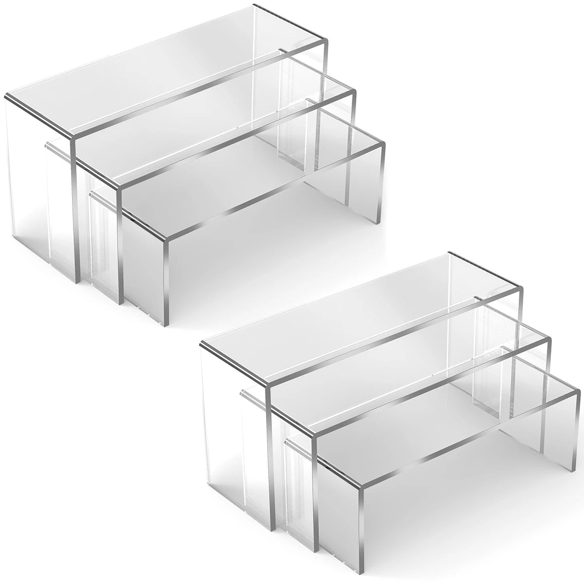 Multifunctional Transparent Acrylic Display Stand Mini Model Storage Rack Perfume Doll Jewelry Orga 6