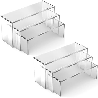 Multifunctional Transparent Acrylic Display Stand Mini Model Storage Rack Perfume Doll Jewelry Orga 6