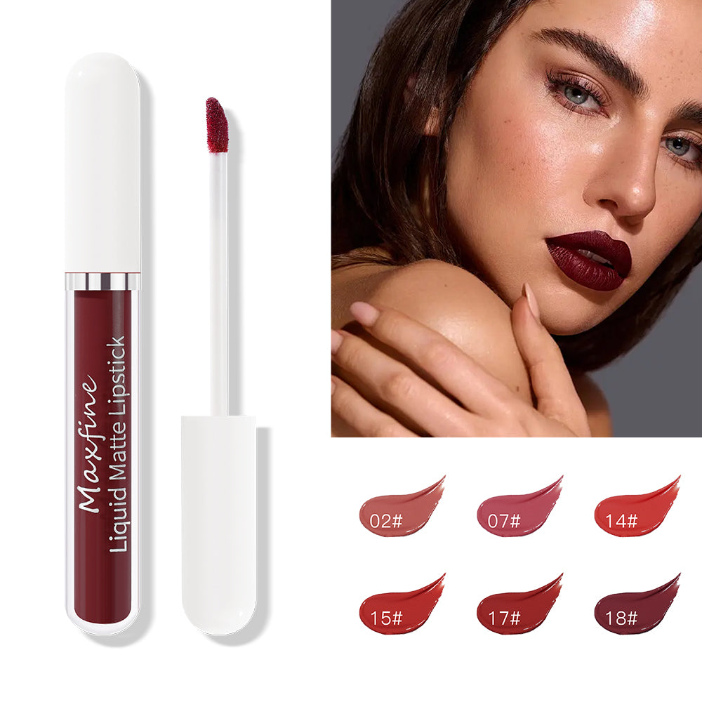 Sexy Velvet Lip Glaze Matte Liquid Lipstick Moisturizing Lipstick Long Lasting Waterproof 3