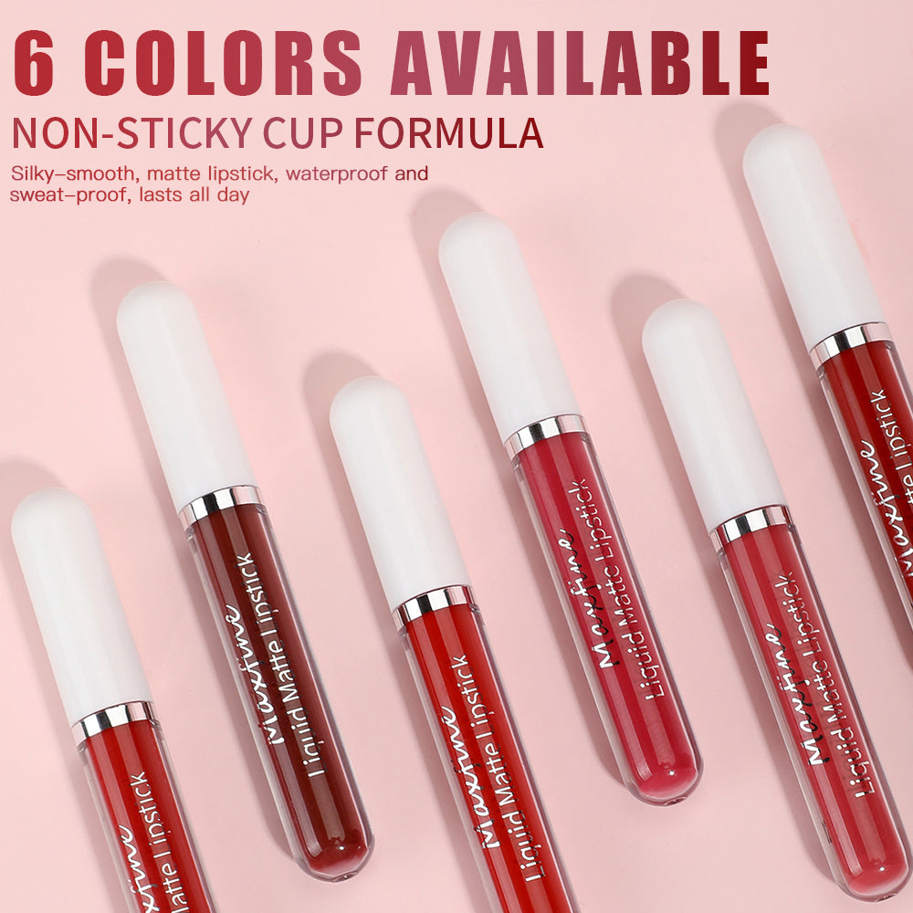 Sexy Velvet Lip Glaze Matte Liquid Lipstick Moisturizing Lipstick Long Lasting Waterproof 4