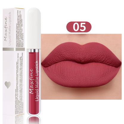 Sexy Velvet Lip Glaze Matte Liquid Lipstick Moisturizing Lipstick Long Lasting Waterproof 8