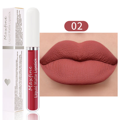Sexy Velvet Lip Glaze Matte Liquid Lipstick Moisturizing Lipstick Long Lasting Waterproof 7