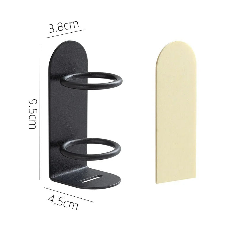 Punch Free Traceless Wall Mounted Toothbrush Holder Electric Razor Holder Bathroom Storage Shelf Or 5
