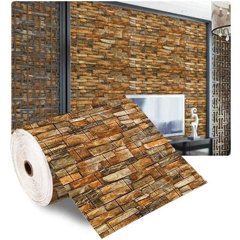 Premium 3D Brick Pattern Wall Panels  DIY Waterproof BrickEffect Wallpaper For Living Room Bedroom  13