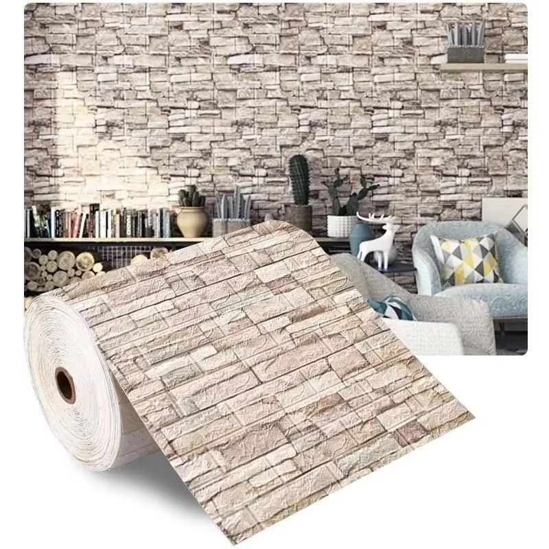 Premium 3D Brick Pattern Wall Panels  DIY Waterproof BrickEffect Wallpaper For Living Room Bedroom  15