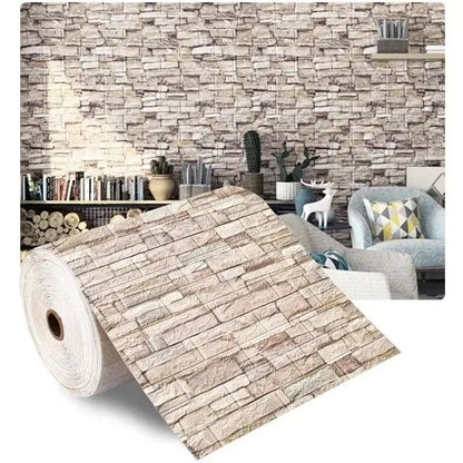 Premium 3D Brick Pattern Wall Panels  DIY Waterproof BrickEffect Wallpaper For Living Room Bedroom  15