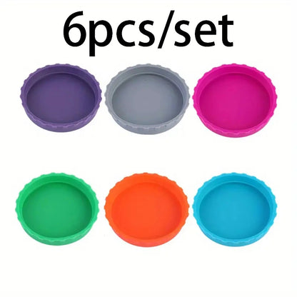 Silicone Can Lids for Soda and Beer, Pack Reusable Can Covers, Juice Drink Protective Lids, Fits Standard Cans