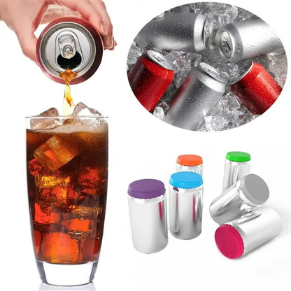 Silicone Can Lids for Soda and Beer, Pack Reusable Can Covers, Juice Drink Protective Lids, Fits Standard Cans