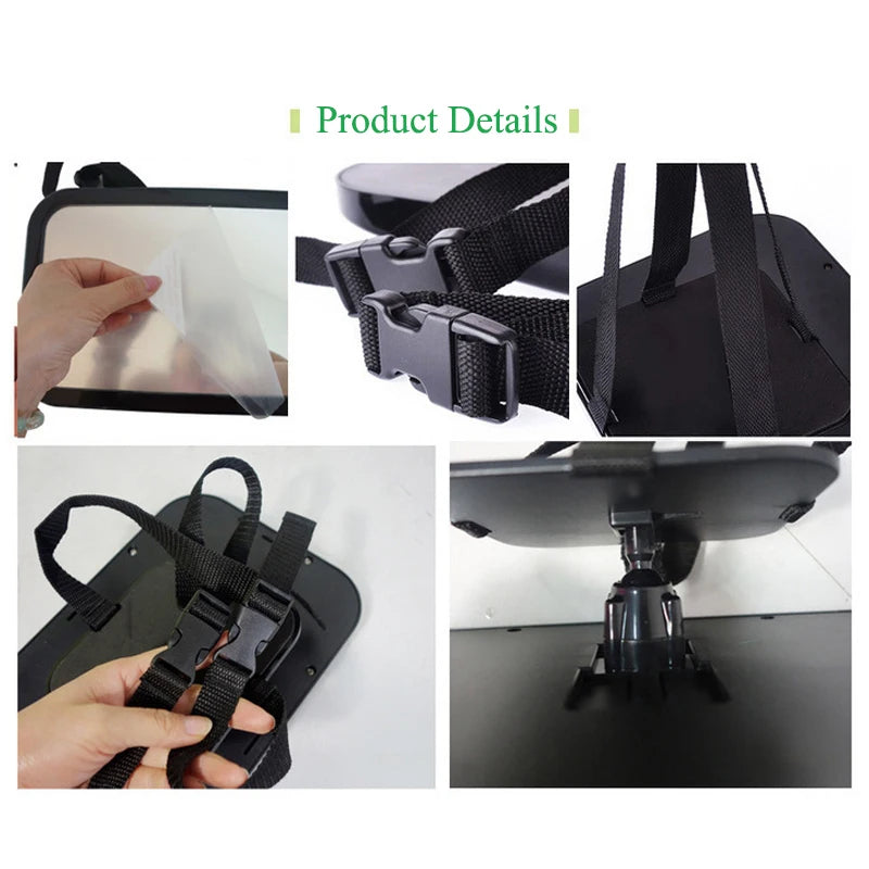 Adjustable Baby Car Mirror Rear Seat Facing Mirror For Headrest Child Safety Monitoring Accessory 5