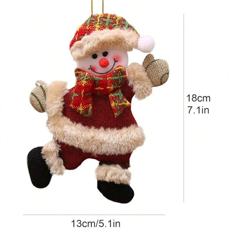 Plush Hanging Ornaments, Christmas Tree Decorations, Snowman Reindeer Bear, Holiday Party Supplies, Kids Room Window