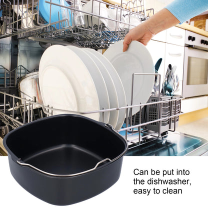 Basket Airfryer For Baking Dish Nonstick Cake Baking Tray Pizza Plate Bakeware Pot Air Fryer Pan Ac 2