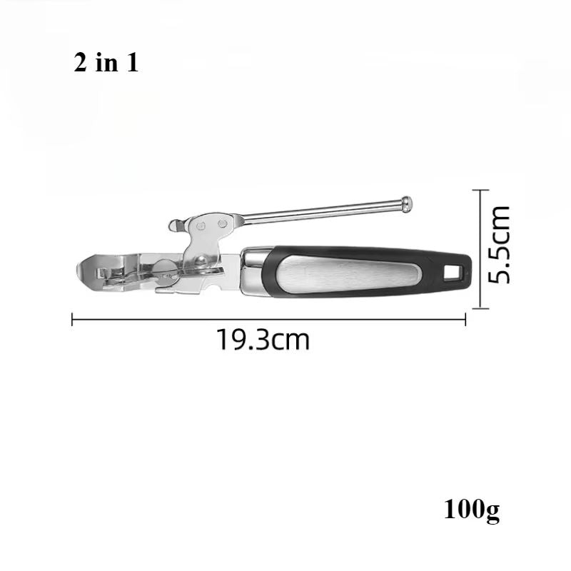Stainless Steel Multifunction Can  Bottle Opener  Professional Kitchen Jar  Beer Handle Tool 7